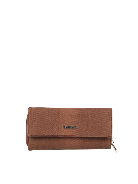 

Metro Brown Textured Envelope Clutch