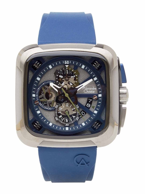 

Alexandre Christie Men Blue Dial & Blue Straps Analogue Watch