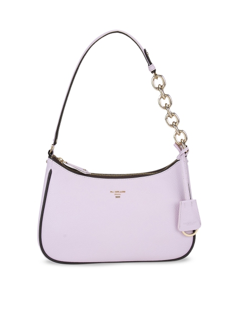 

Da Milano Women Purple Leather Hobo Shoulder Bag