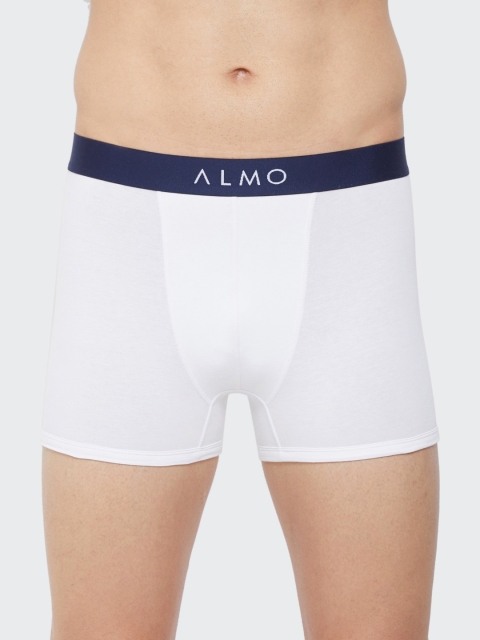 

Almo Wear Men White Slim-Fit Organic Cotton Rico Trunks Alfio-T-104