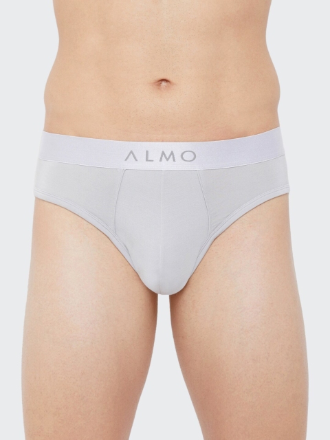 

Almo Wear Men Grey Dario Classic Basic Briefs