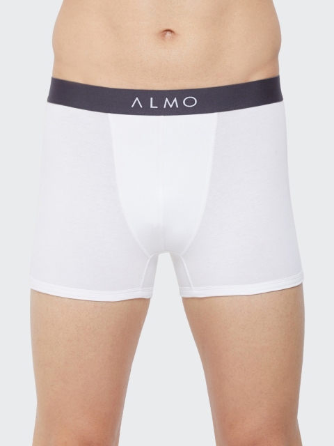 

Almo Wear Men White Slim-Fit Organic Cotton Trunks Alfio-T-103