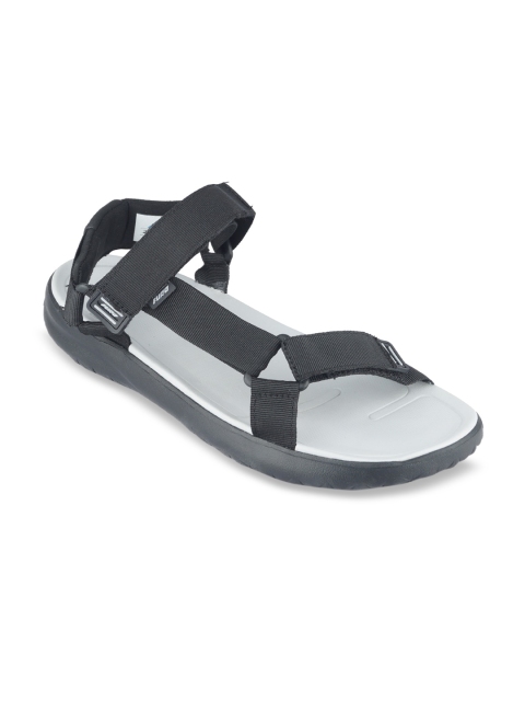 

FURO by Red Chief Men Charcoal Black Solid Sports Sandals