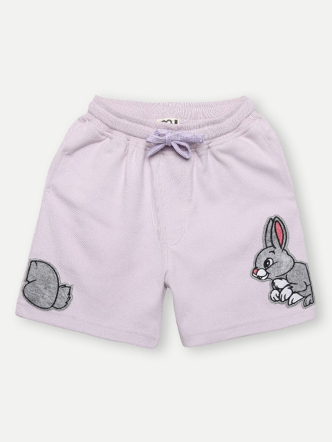 

GOJI Boys Lavender Mid-Rise Regular Shorts