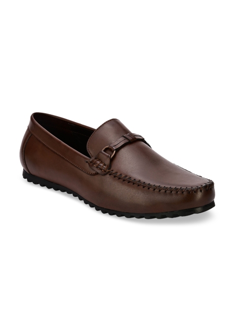 

San Frissco Men Brown Solid Loafers