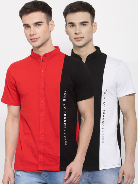 

KAY DEE Men Pack-2 Multicoloured Slim Fit Casual Shirt, Multi