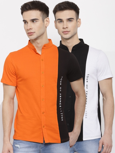 

KAY DEE Men Pack-2 Multicoloured Slim Fit Casual Shirt, Multi