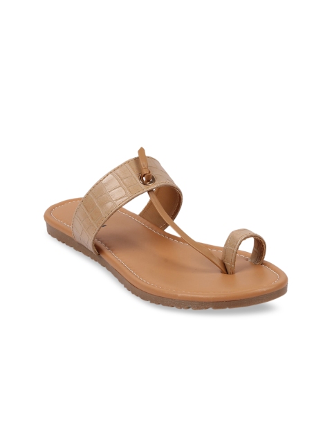 

Bella Toes Women Beige One Toe Flats