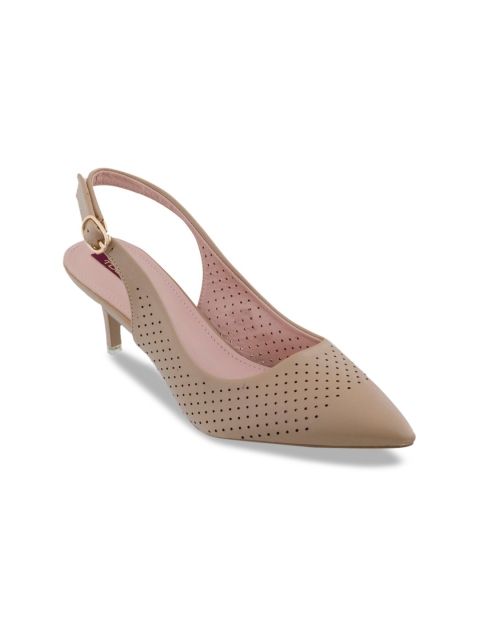 

SHUZ TOUCH Beige Pumps with Laser Cuts