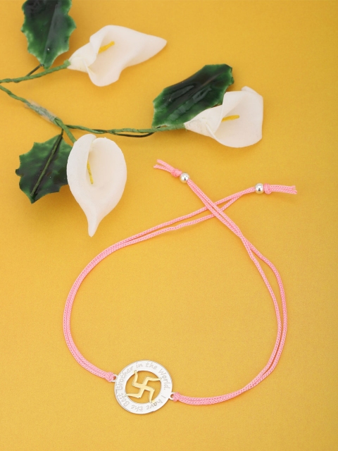 

Carlton London Pink 925 Sterling Silver Rakhi