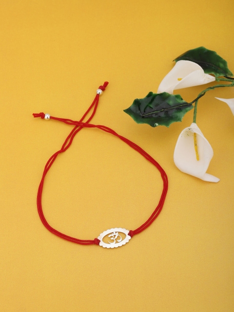 

Carlton London Red 925 Sterling Silver Thread Rakhi