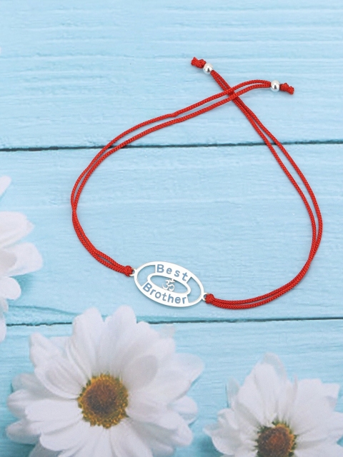 

Carlton London Red 925 Sterling Silver Rakhi