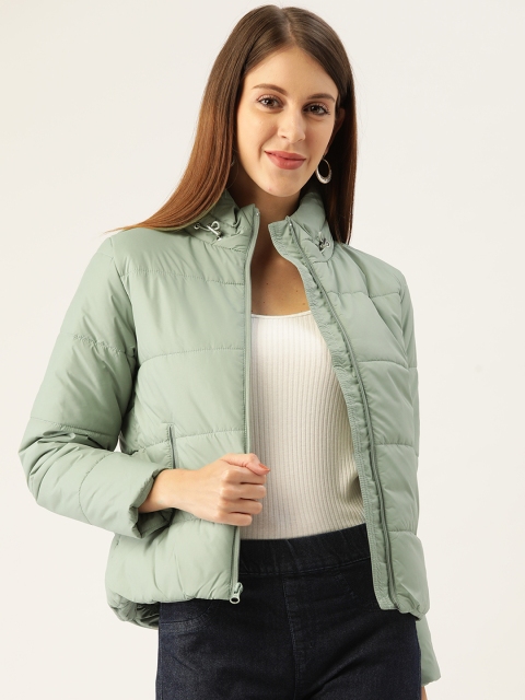 

Monte Carlo Women Green Solid Padded Jacket