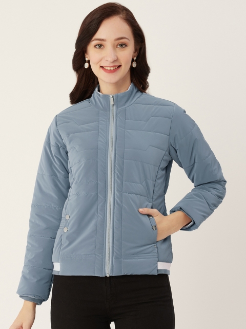 

Monte Carlo Women Blue Solid Padded Jacket