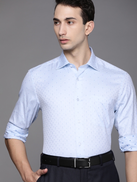 

Louis Philippe Men Blue Classic Formal Shirt