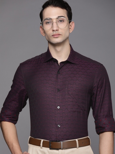 

Louis Philippe Gods & Kings Men Purple Classic Formal Shirt