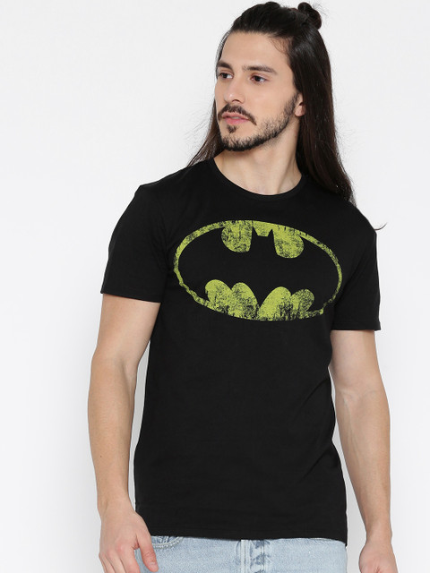 

Free Authority Men Black Batman Printed T-shirt