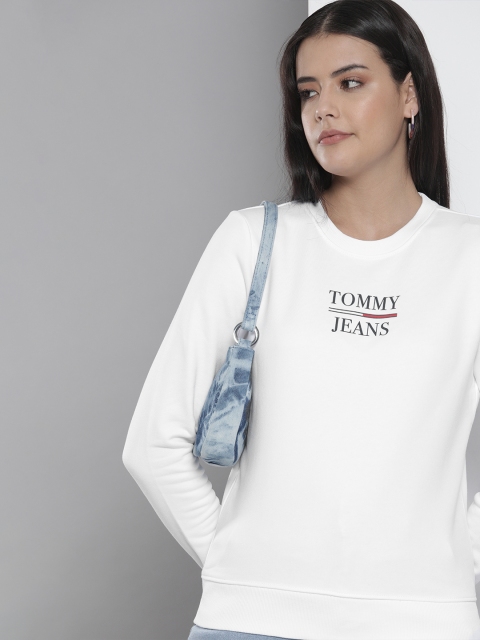

Tommy Hilfiger Women White Printed Sweatshirt