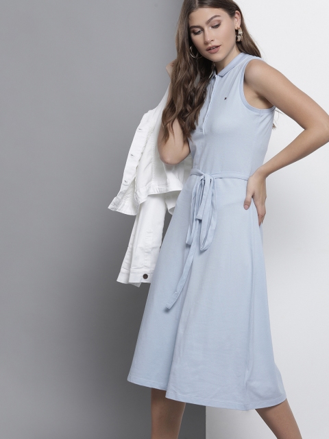

Tommy Hilfiger Blue Midi Fit & Flare Dress