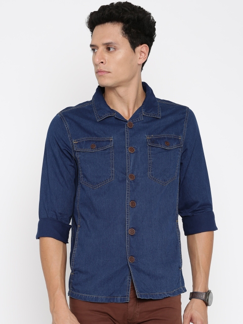 

Allen Solly Men Blue Solid Casual Shirt