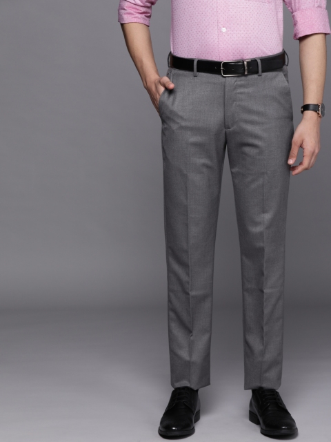 

Louis Philippe Men Grey Slim Fit Formal Trousers