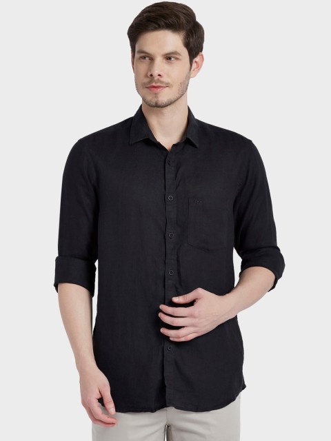 

ColorPlus Men Black Tailored Fit Casual Shirt