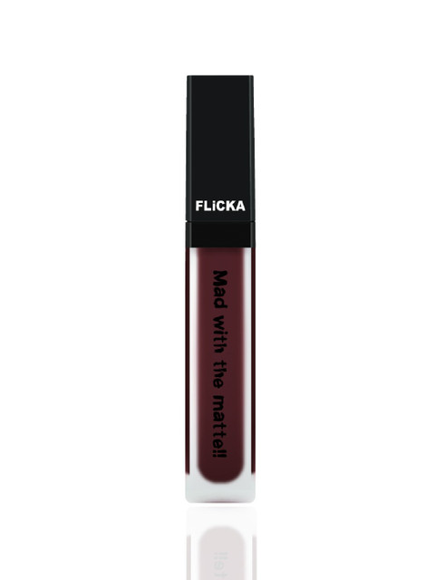 

FLiCKA Mad With The Matte Liquid Lipstick - 14 Dark Night, Maroon
