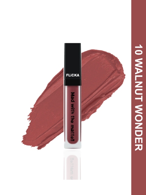 

FLiCKA Mad With The Matte Liquid Lipstick - Walnut Wonder 10, Maroon