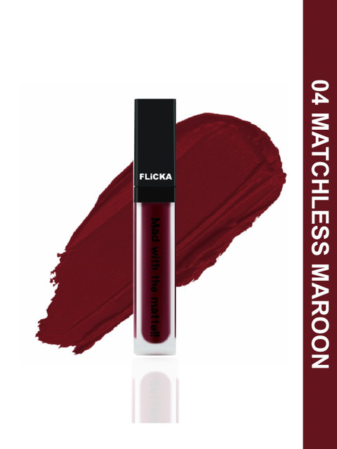 

FLiCKA Mad With The Matte Liquid Lipstick - Matchless Maroon 04