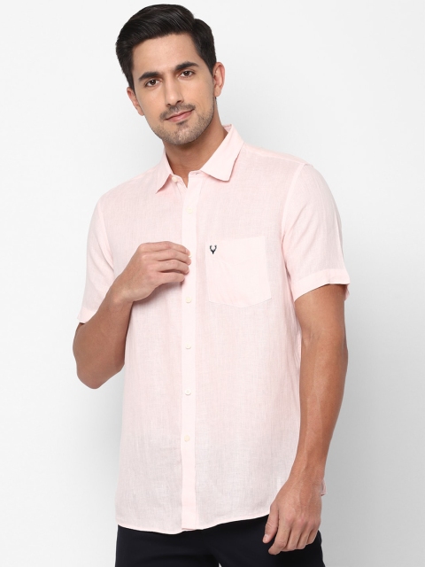 

Allen Solly Men Pink Slim Fit Casual Shirt