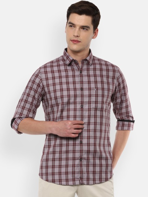 

Van Heusen Sport Men Brown Slim Fit Checked Casual Shirt