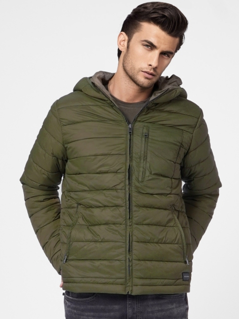 

Jack & Jones Men Green Padded Jacket