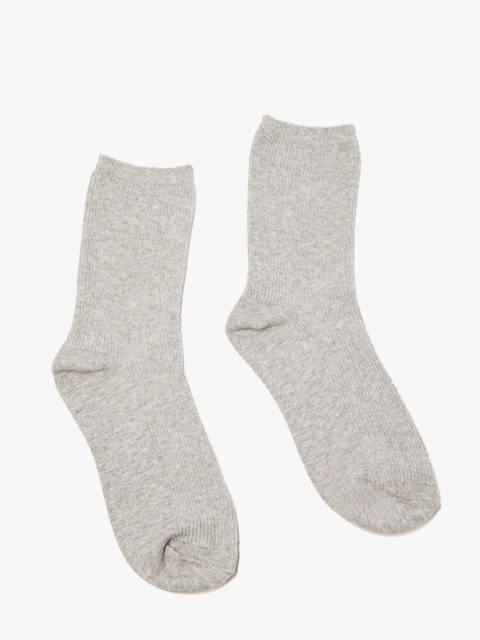 

FOREVER 21 Women Grey Crew-Length Socks