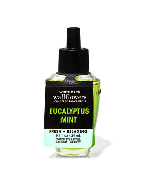 

Bath & Body Works White Barn Wallflowers Eucalyptus Mint Fragrance Refill-24 ml, Green