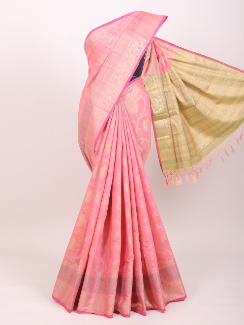 

Pothys Pink & Gold Coloured Woven Design Zari Saree