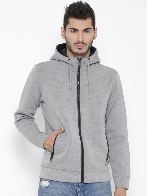 

Antony Morato Grey Melange Hooded Sweatshirt
