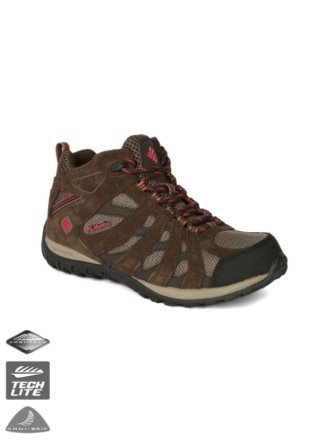 

Columbia Women Brown Redmond Waterproof Mid-Top Outdoor ShoesShoes