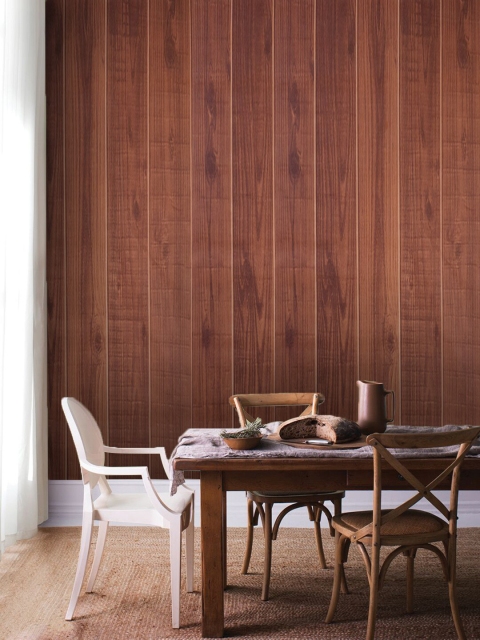 

Jaamso Royals Brown Printed Self-Adhesive & Waterproof Wallpaper