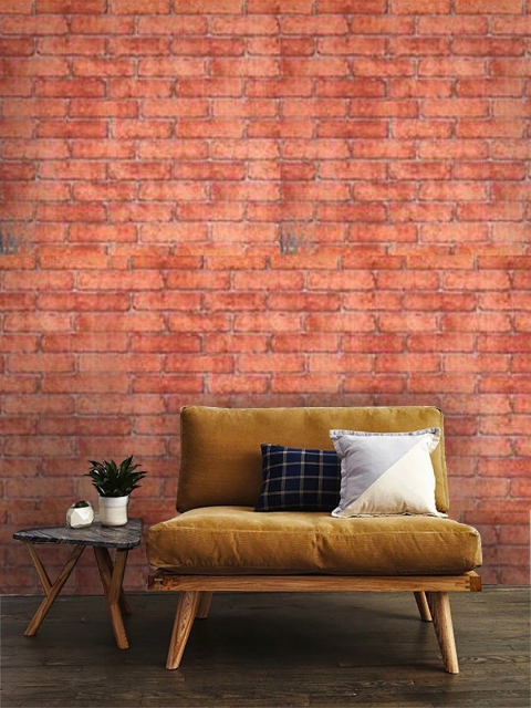 

Jaamso Royals Red Brick Self-Adhesive Waterproof Wallpaper