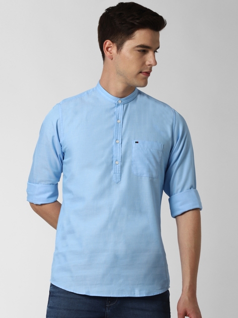 

Peter England Casuals Men Blue Slim Fit Casual Shirt