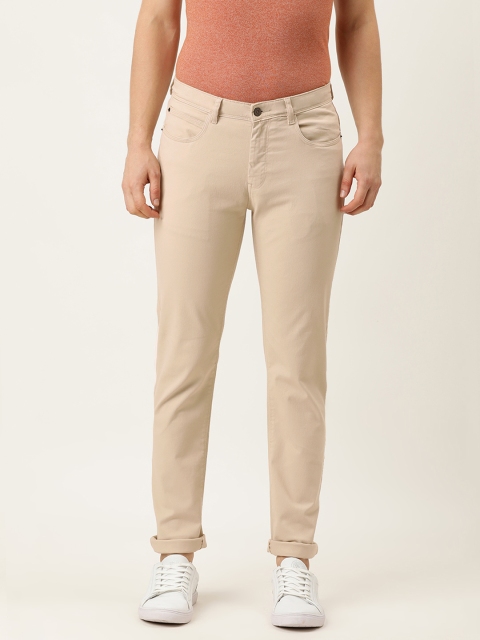 

Peter England Casuals Men Beige Super Slim Fit Chinos