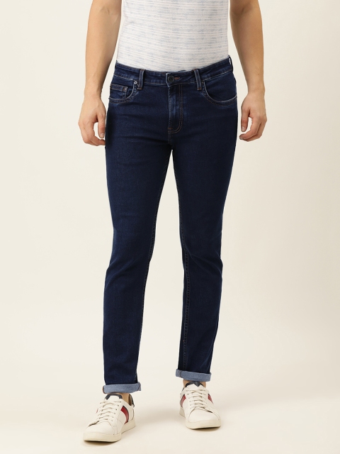 

Peter England Casuals Men Blue Classic Tapered Fit Stretchable Jeans