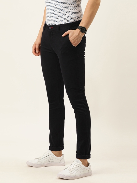 

Peter England Casuals Men Black Skinny Fit Chinos