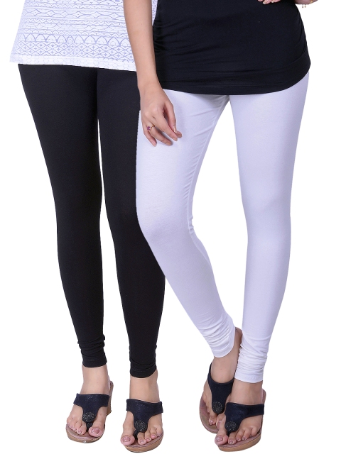 

LYRA Pack of 2 Ankle-Length Leggings, Off white