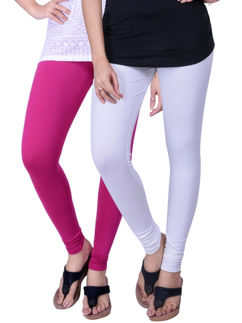 

LYRA Pack of 2 Ankle-Length Leggings, Off white