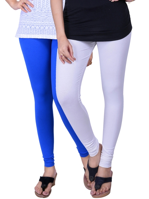 

LYRA Pack of 2 Ankle-Length Leggings, Off white