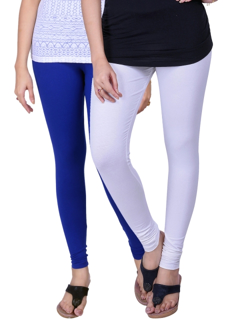 

LYRA Pack of 2 Ankle-Length Leggings, Off white