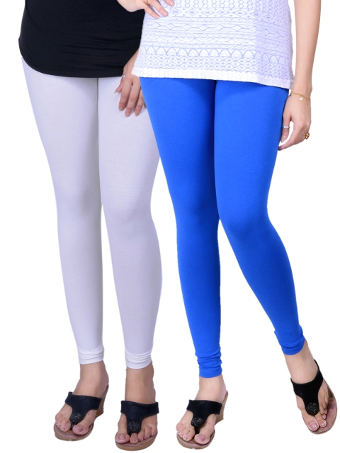 

LYRA Pack of 2 Ankle-Length Leggings, White