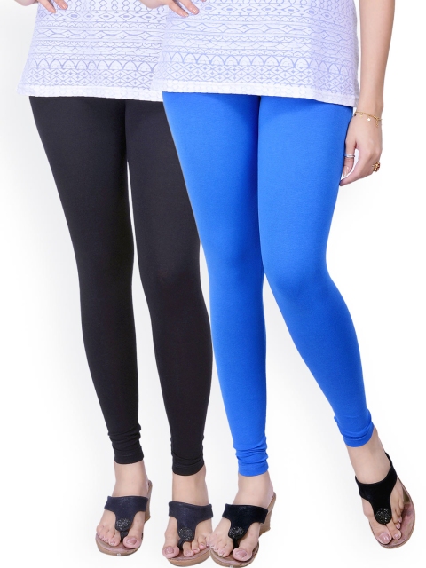 

LYRA Pack of 2 Ankle-Length Leggings, Black
