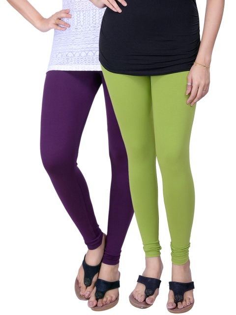 

LYRA Pack of 2 Ankle-Length Leggings, Green